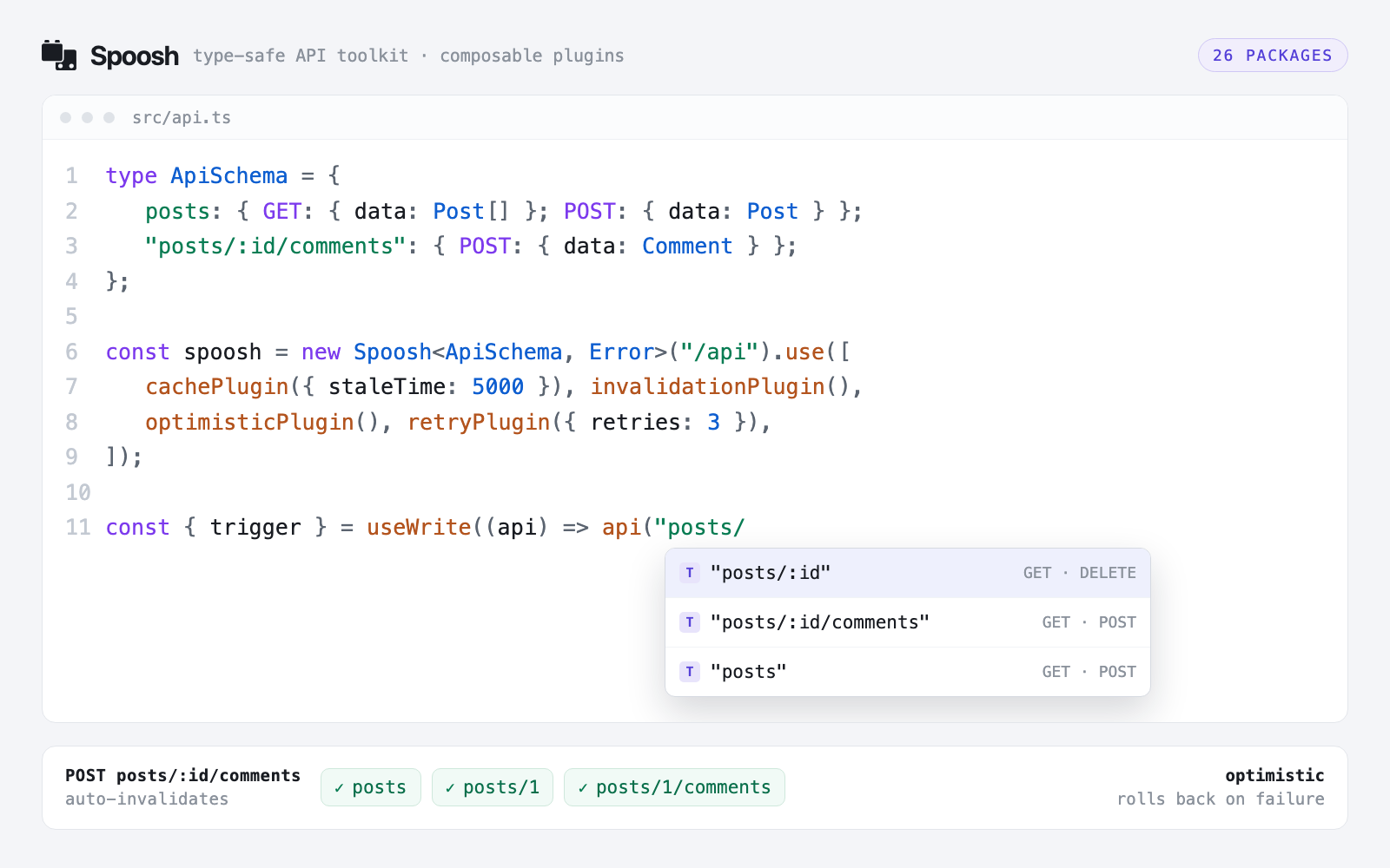 Spoosh — cache invalidation